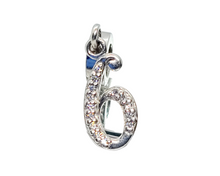 Load image into Gallery viewer, Lucky Number &quot;6&quot; Zirconia Charms
