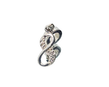 Load image into Gallery viewer, Lucky Number &quot;8&quot; Zirconia Charms
