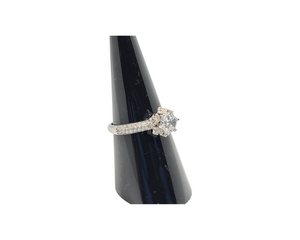 Cubic Zirconia Halo Ring