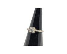 Load image into Gallery viewer, Sterling Silver Princess Cut Diamond Ring
