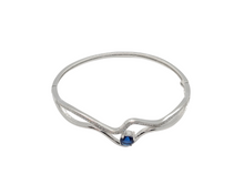 Load image into Gallery viewer, Blue Sapphire Bangle Bracelet
