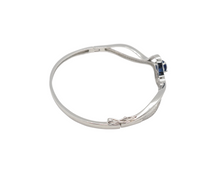 Load image into Gallery viewer, Blue Sapphire Bangle Bracelet
