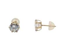 Load image into Gallery viewer, Yellow Gold Diamond Cluster Earrings
