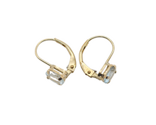 Load image into Gallery viewer, Yellow Gold Aquamarine Earrings
