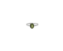 Load image into Gallery viewer, Sterling Silver Peridot Stone Ring
