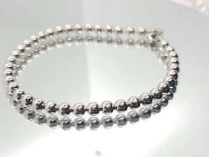 Sterling Silver Beads Bracelet