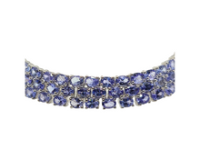 Load image into Gallery viewer, Sterling Silver with Tanzanite Bracelet
