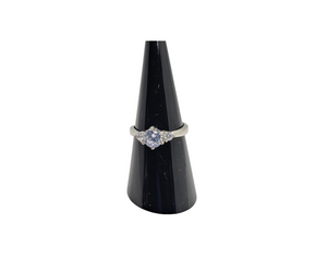 Adjustable Cubic Zirconia Ring