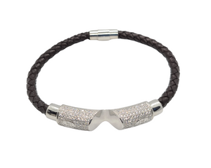 Real Leather Triple Layer Bracelet