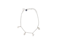 Charger l&#39;image dans la galerie, Sterling Silver with Love Charm Bracelet
