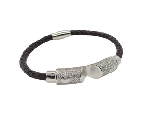 Real Leather Triple Layer Bracelet