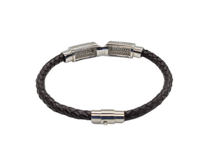 Real Leather Triple Layer Bracelet