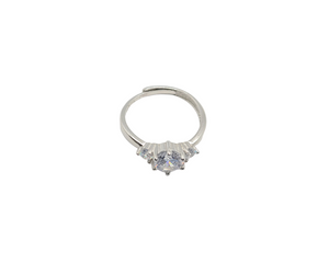 Adjustable Cubic Zirconia Ring