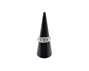 Cubic Zirconia Oval Stone Ring