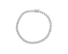 Load image into Gallery viewer, Sterling Silver with Round Cubic Zirconia Tennis Bracelet
