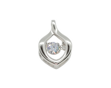 Load image into Gallery viewer, Dancing Pendant with 4mm Faceted Ftone
