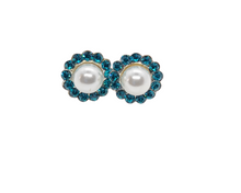 Load image into Gallery viewer, Swarovski Pearl &quot;March - Aquamarine&quot; Birthstone 
