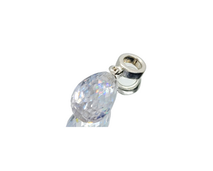 White Crystal  Charm