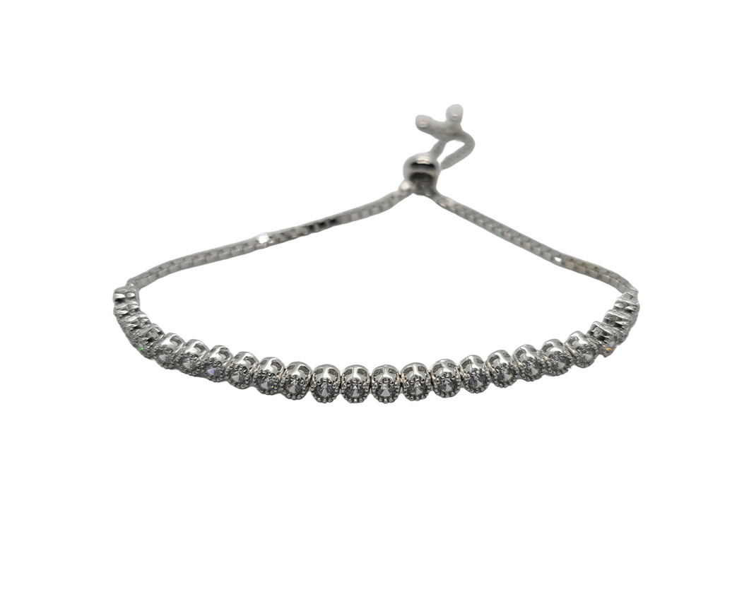 Sparkling Slider Tennis Bracelet