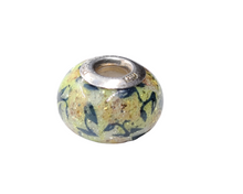 Load image into Gallery viewer, Plant Print Murano Glass Charm
