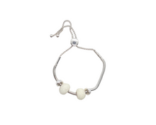 Load image into Gallery viewer, Pearl Charm Slider Bracelet Set
