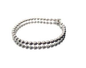 Sterling Silver Beads Bracelet