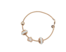 Load image into Gallery viewer, Snake Chain Bracelet Set (Rose Gold-Plated)
