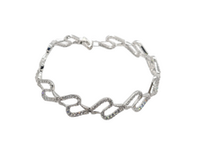 Load image into Gallery viewer, Sterling Silver with Cubic Zirconia Bracelet
