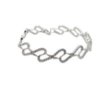 Load image into Gallery viewer, Sterling Silver with Cubic Zirconia Bracelet
