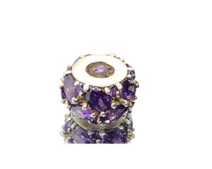 Purple Oval Lights Charm