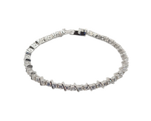 Load image into Gallery viewer, Sterling Silver Zirconia Tennis Bracelet
