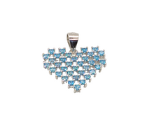 Load image into Gallery viewer, Blue Heart Pendant
