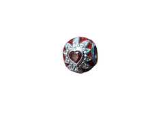 Load image into Gallery viewer, Murano Glass Sparkling Red Charms Bead
