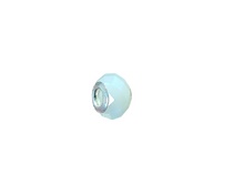 Load image into Gallery viewer, Faceted White Glass Charm
