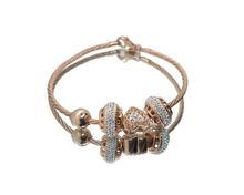 Load image into Gallery viewer, Snake Chain Bracelet Set (Rose Gold-Plated)
