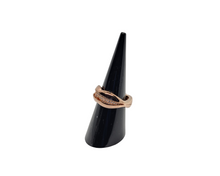 Load image into Gallery viewer, Sterling Silver Rose Gold Two-Way Ring
