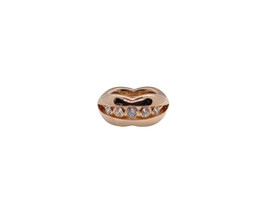 Sterling Silver Rose Gold Two-Way Ring