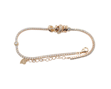 Charger l&#39;image dans la galerie, Sterling Silver with Rose Gold, Tennis Bracelet
