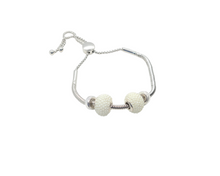 Load image into Gallery viewer, Pearl Charm Slider Bracelet Set
