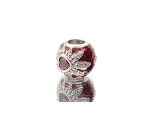 Load image into Gallery viewer, Murano Glass Sparkling Red Charms Bead
