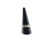 Load image into Gallery viewer, Sterling Silver Infinity Sapphire Stone Ring
