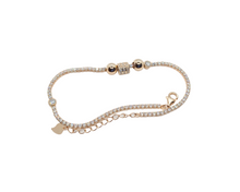 Load image into Gallery viewer, Sterling Silver with Rose Gold, Tennis Bracelet
