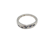 Load image into Gallery viewer, Sterling Silver Infinity Sapphire Stone Ring
