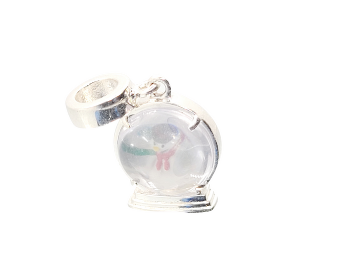 Snowman Glass Charm