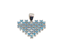 Load image into Gallery viewer, Blue Heart Pendant
