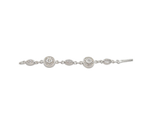 Load image into Gallery viewer, Rhodium Cubic Zirconia Bracelet
