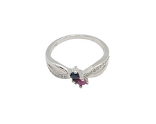 Charger l&#39;image dans la galerie, Sterling Silver Infinity Sapphire Stone Ring
