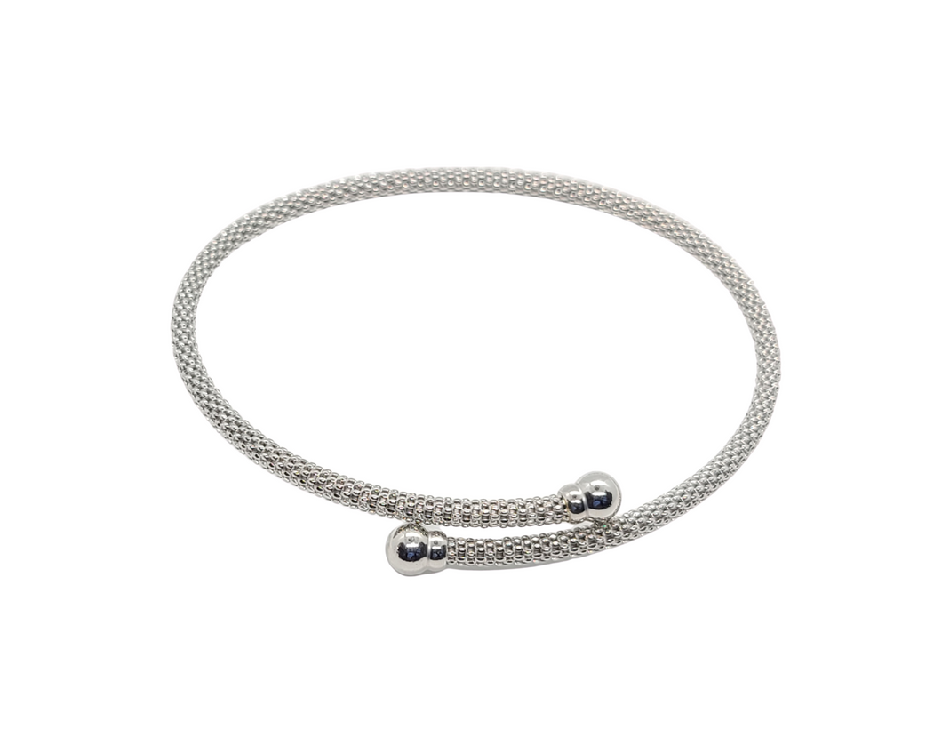 Sterling Silver with Rhodium Bracelet