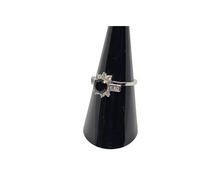 Load image into Gallery viewer, Sterling Silver Garnet Stone Ring
