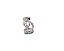 Load image into Gallery viewer, Alphabet &quot;D&quot; Zirconia Charm
